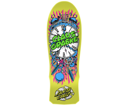 Santa Cruz Reissue Grabke Exploding Clock 10.04in Deck