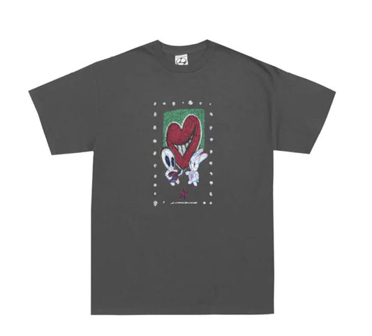 Limosine Heart Throb Tee Charcoal