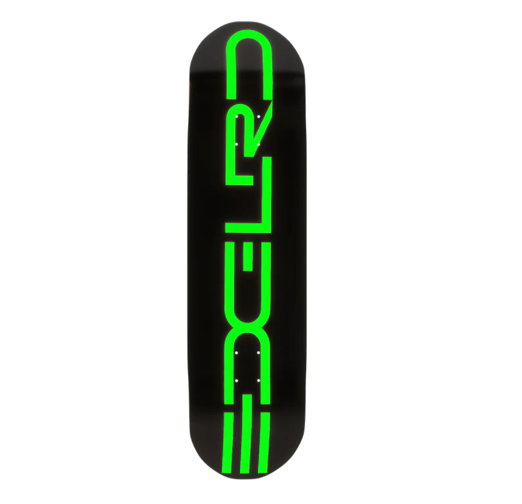 EDGLRD TECH SCRIPT TEAM DECK BLACK GREEN 8.5