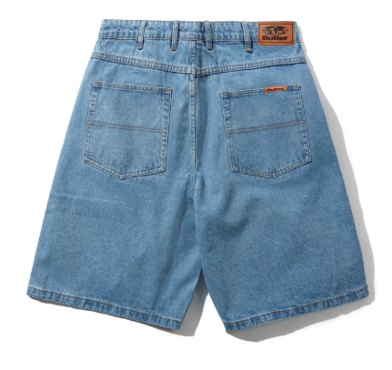 Butter Goods Baggy Denim Shorts (Washed Indigo)