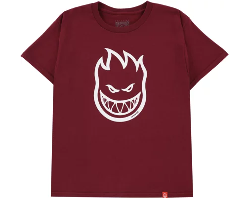 Spitfire Bighead S/S Youth Tee (Maroon)