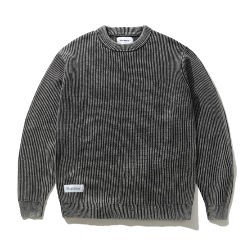 Butter Goods Bleach Knit Sweater (Black)