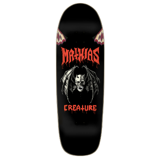Creature 9.55in Torres Skull Bat Shaped Deck