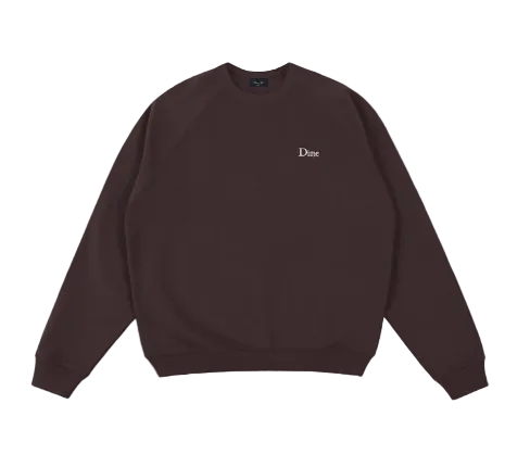 Dime Classic Small Logo Crewneck (Brown)