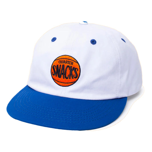 Quartersnacks Basketball Snapback Hat White/Royal