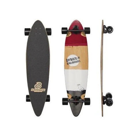 Layback Free Bird Pin Tail Longboard Complete 9.75 x 40.0