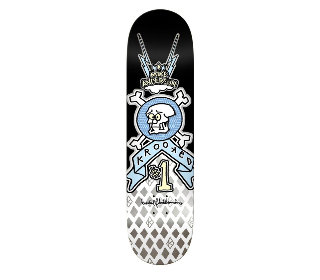 Krooked Manderson Redux Deck 8.38 - Plus Skateboarding