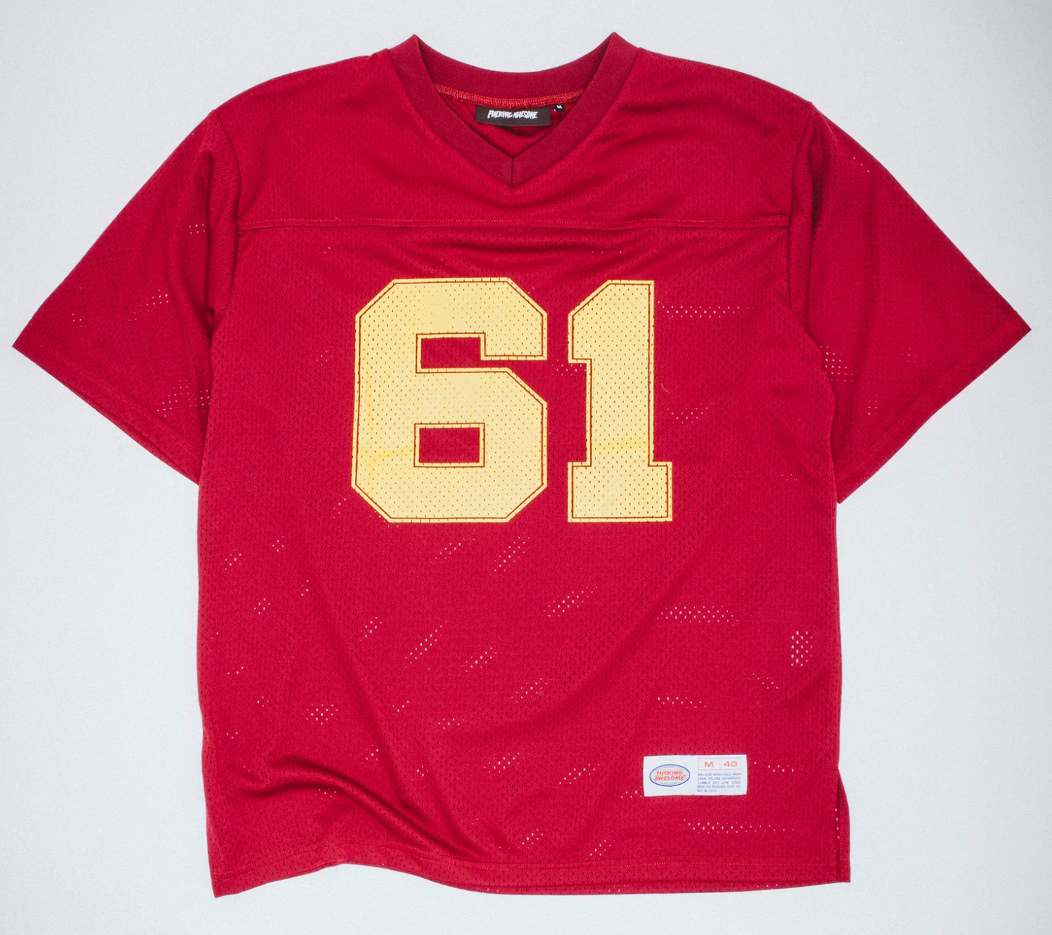 Fucking Awesome Stamp Logo Practice Jersey (Red) - Plus Skateboarding