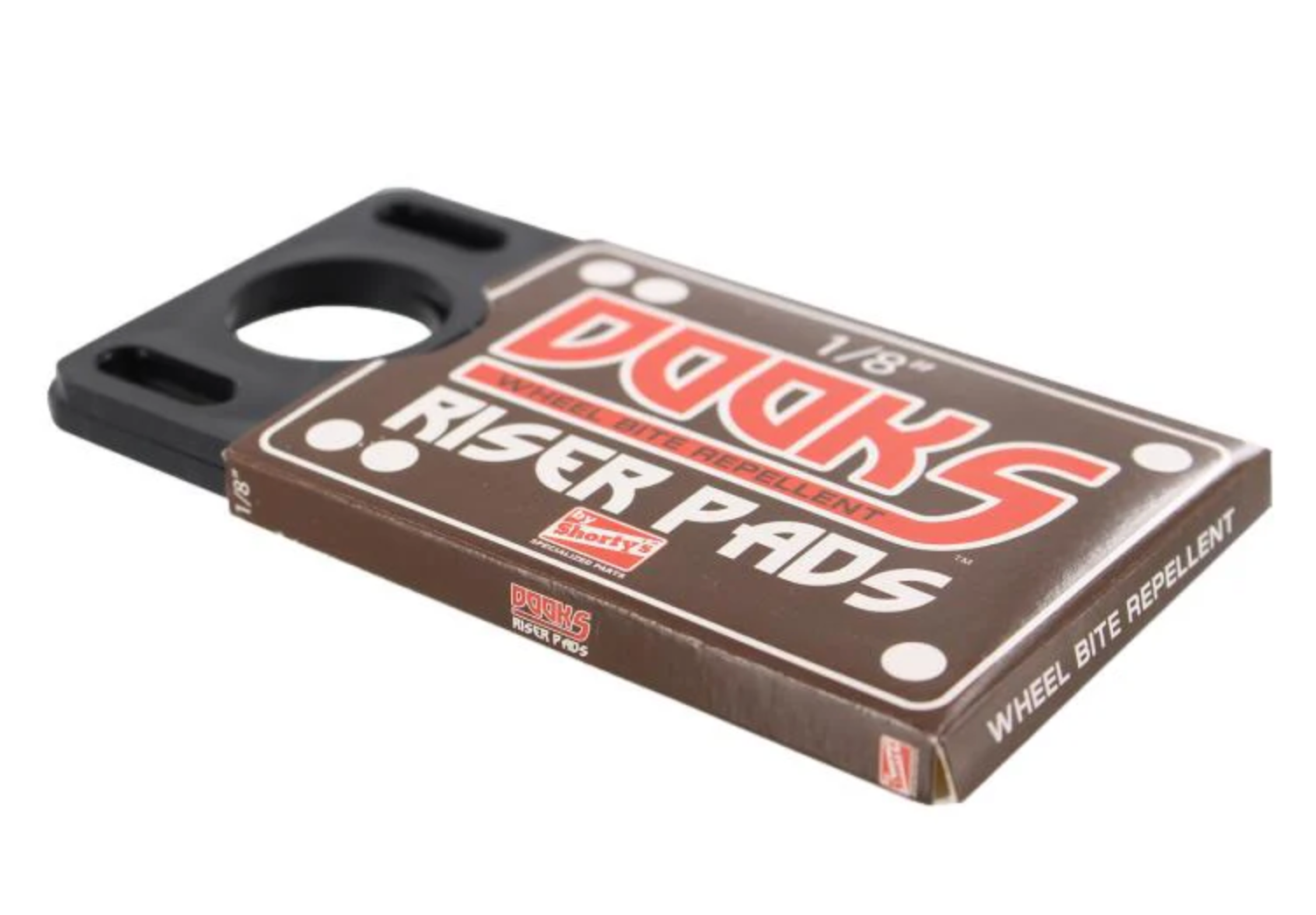 Box of Dooks Riser Pads with branding on a white background