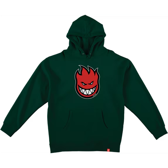 Spitfire Bighead Fill Youth Hoodie (Green/ Red)
