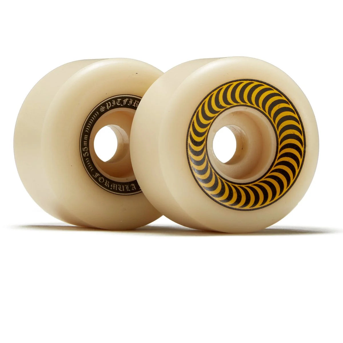 Angled View of a square shaped skateboard wheel