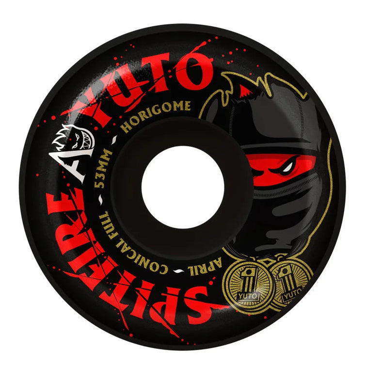 Spitfire X April Yuto Formula Four Conical Full 99a 53mm Black Wheels