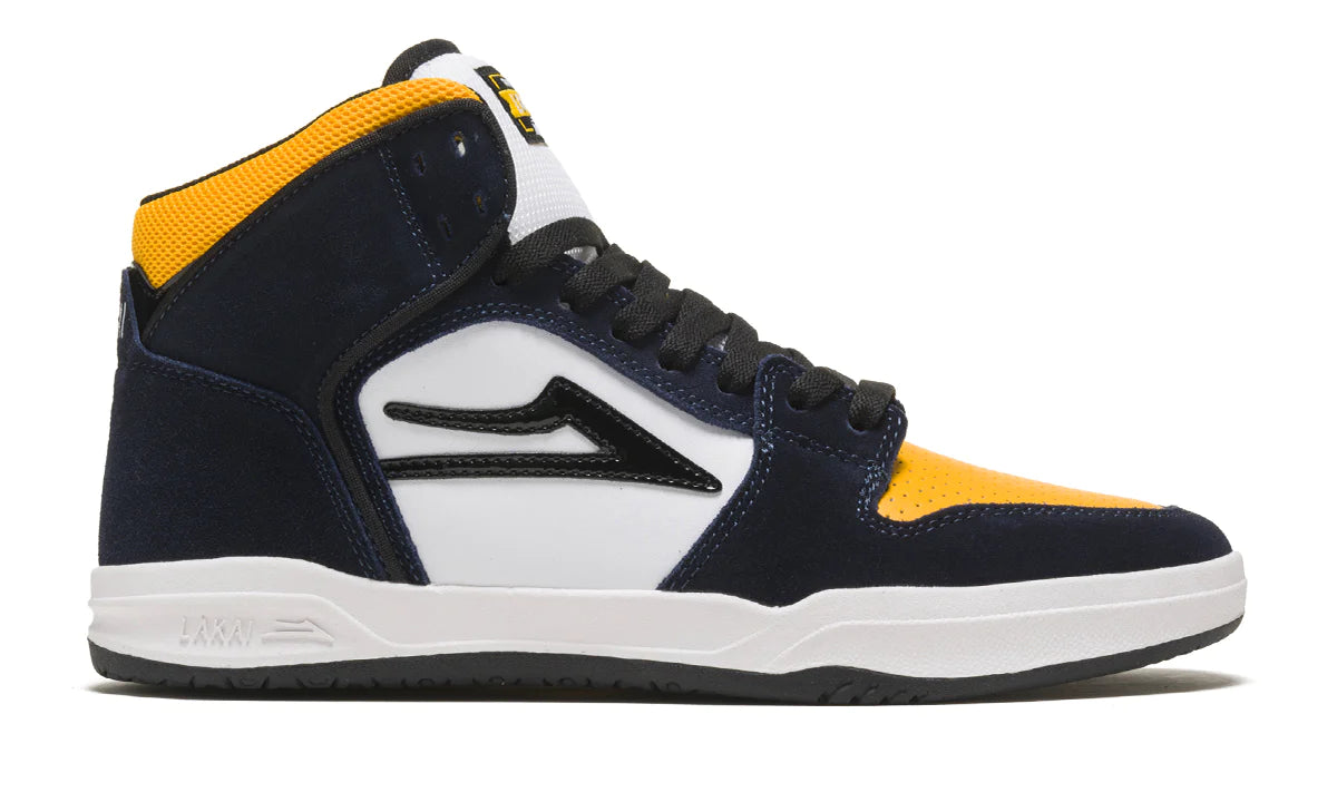 Lakai Telford (Navy/Yellow Suede) - Plus Skateboarding