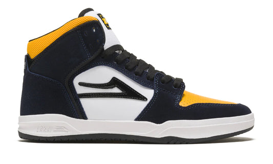 Lakai Telford (Navy/Yellow Suede) - Plus Skateboarding