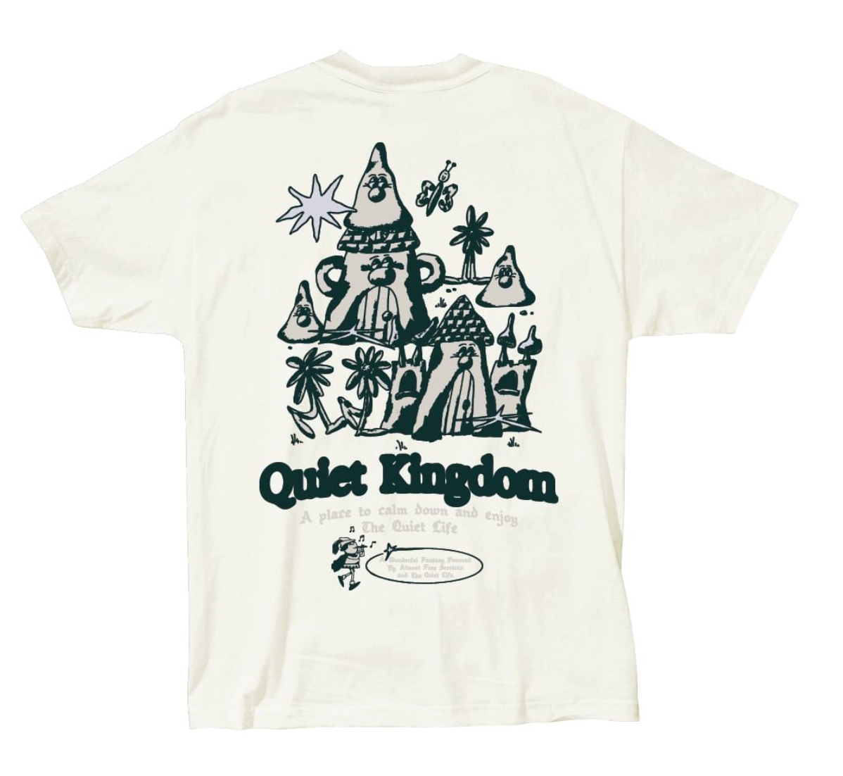 The Quiet Life Quiet Kingdom tee cream back