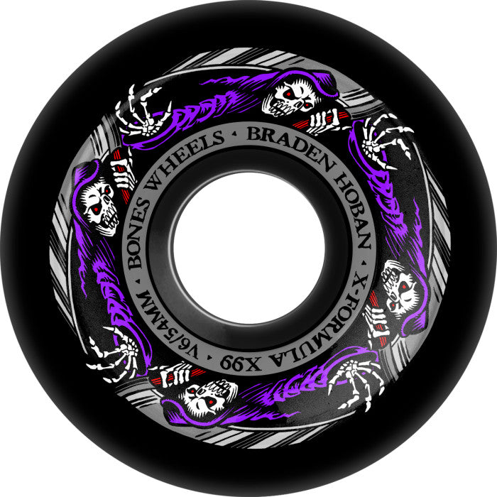 Bones X-Formula Hoban Reaper 54mm Wide-Cut 99a Black Wheels