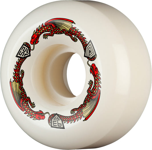 Powell Dragon Formula Red V5 Sidecut 52mm x 30mm 93A - Plus Skateboarding