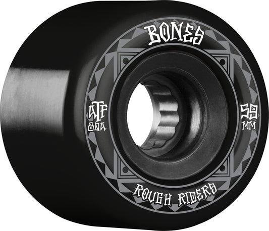 Bones Rough Rider Runner Wheels 59mm 80A (Black)