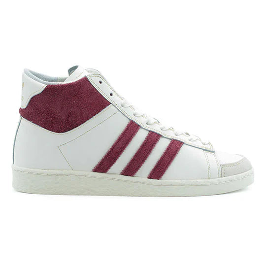 Adidas Jabbar Hi Shoe (Mark Gonzales) (Chalk White / Shadow Red / Alumina) - Plus Skateboarding
