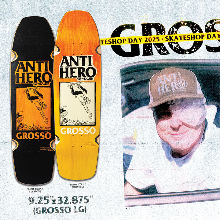 Anti-Hero SSD Jeff Grosso Fade Deck 9.25"