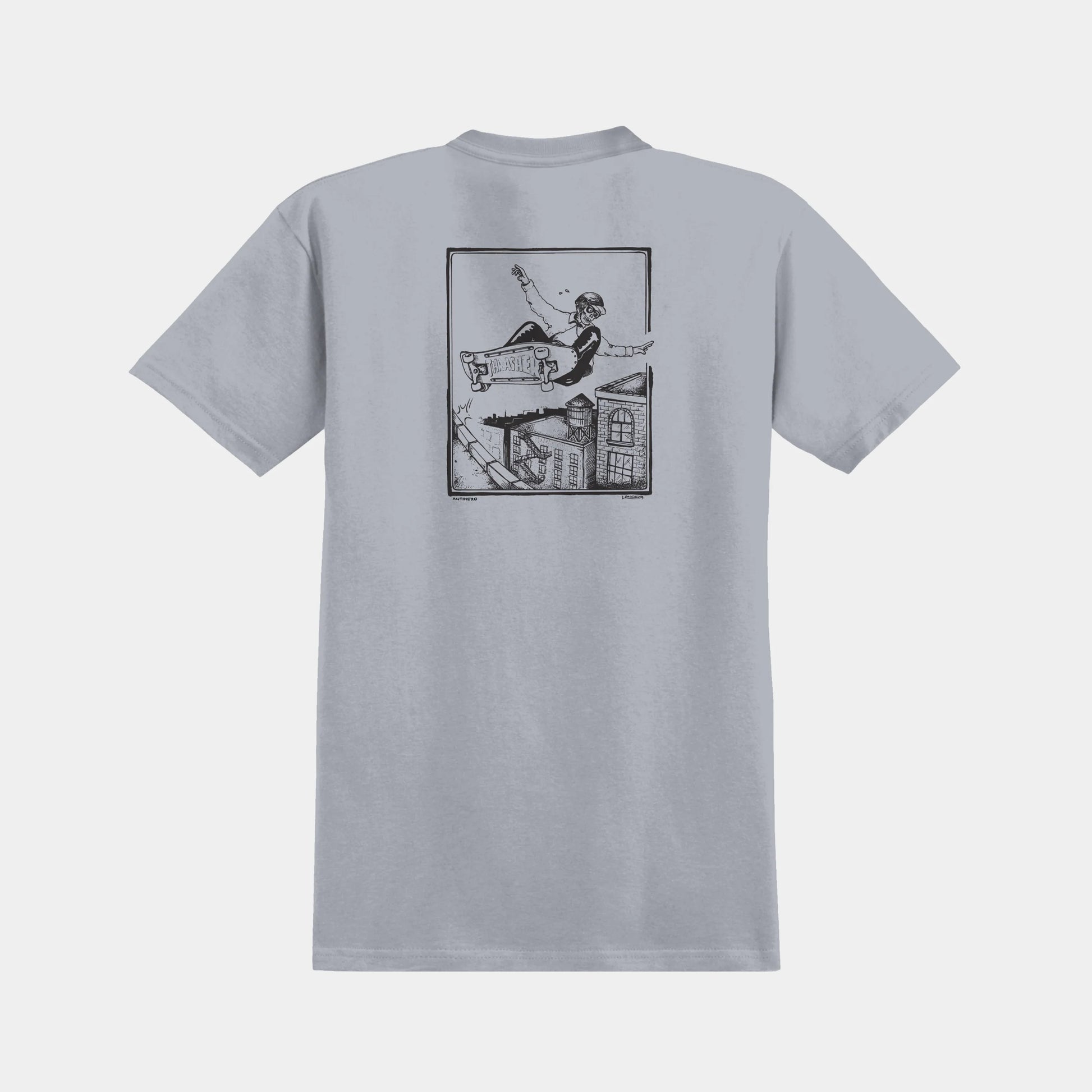 Anti Hero Phelps by Lance T Shirt (Asphalt) - Plus Skateboarding