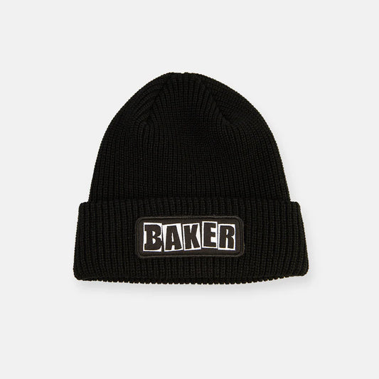 Baker Brand Logo Black Patch Beanie