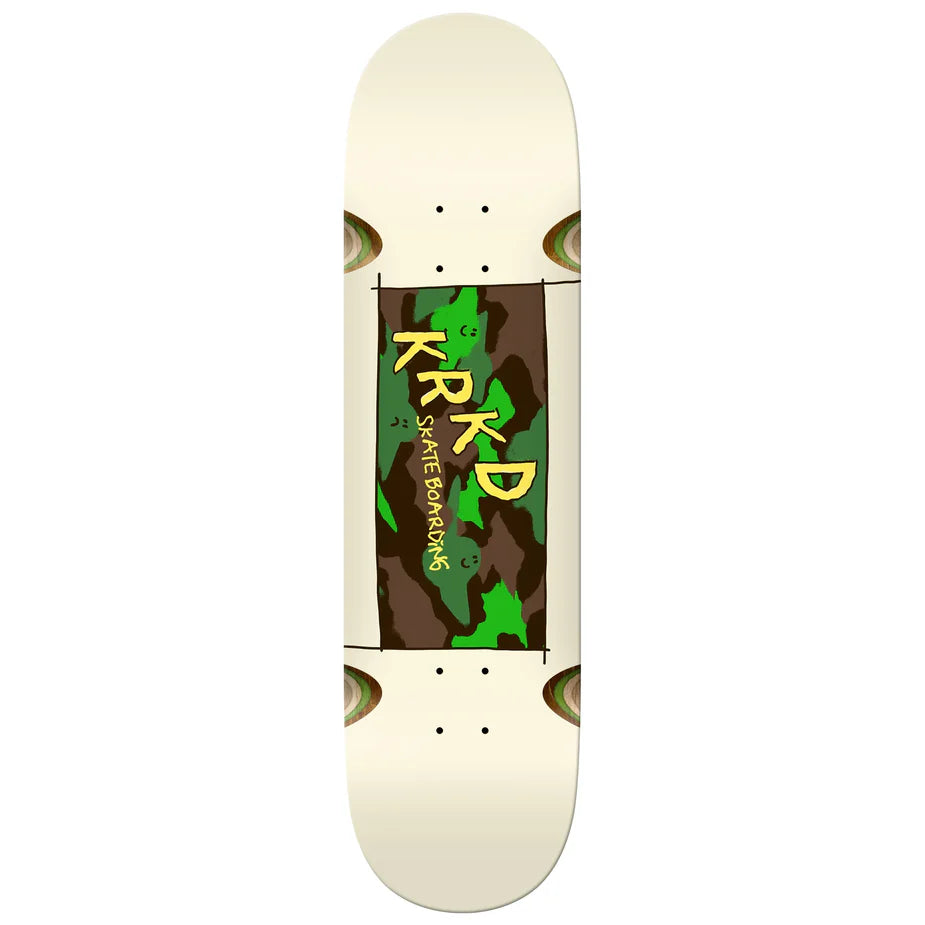 Krooked Team Kamo White Deck 8.5
