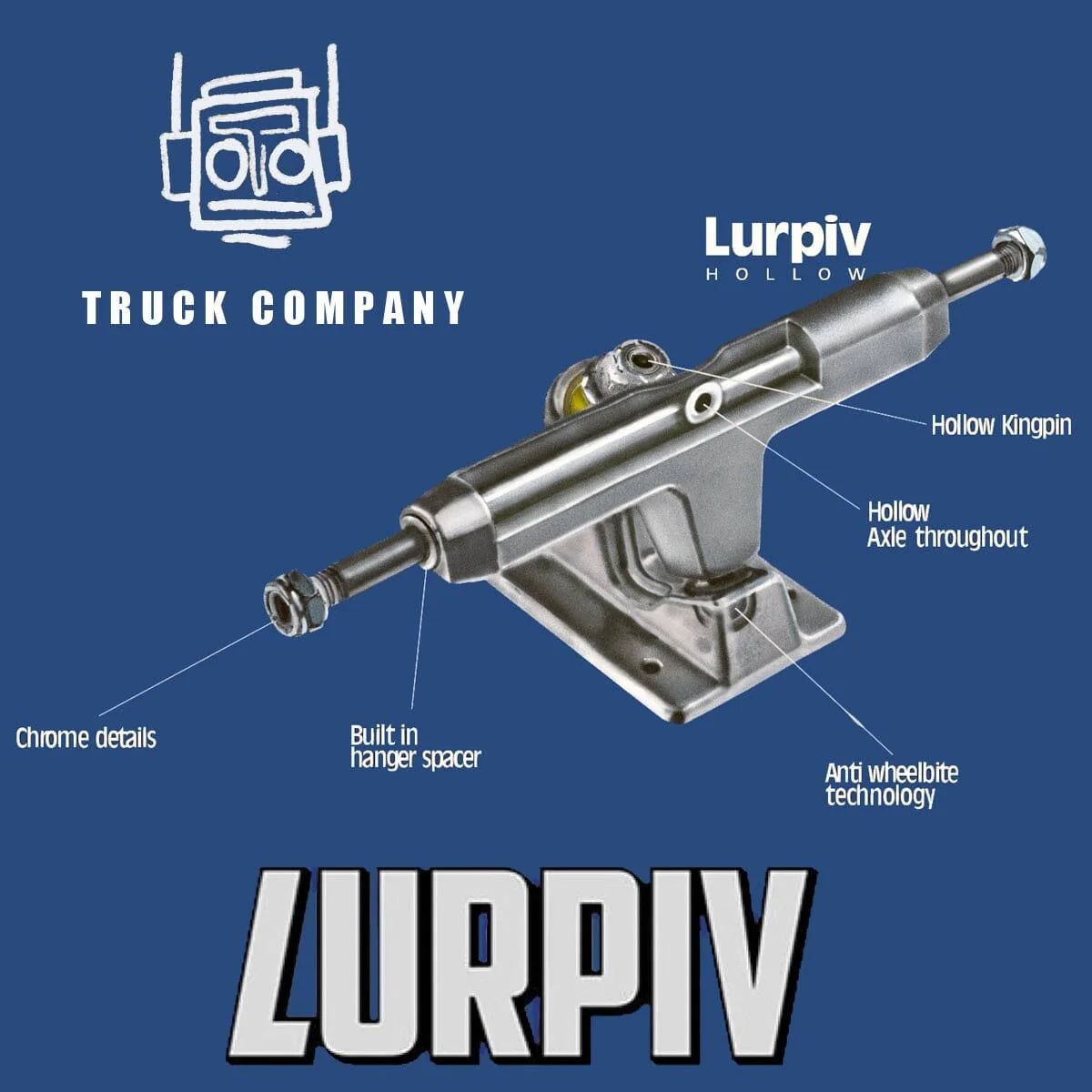 Lurpiv Polished Hollow Trucks