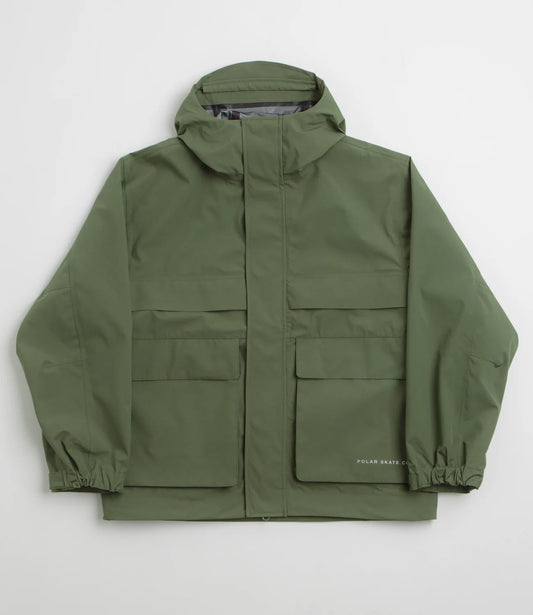 Polar Skate Co. Cargo Shell Jacket (Moss Green) - Plus Skateboarding