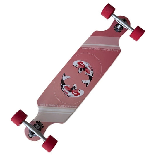 San Clemente Pink Koi Drop Through Longboard 36"