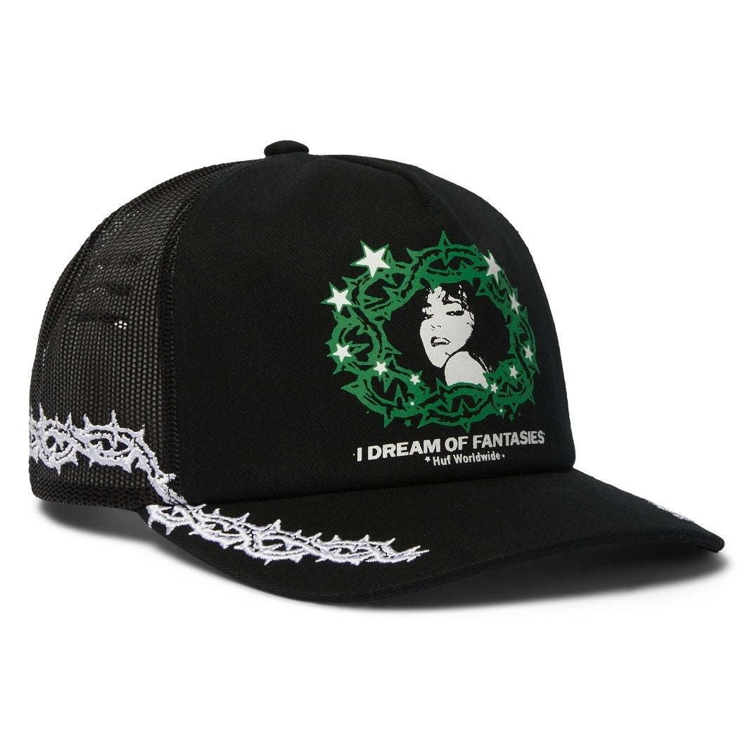 Huf Fantasies Trucker Hat (Black) - Plus Skateboarding