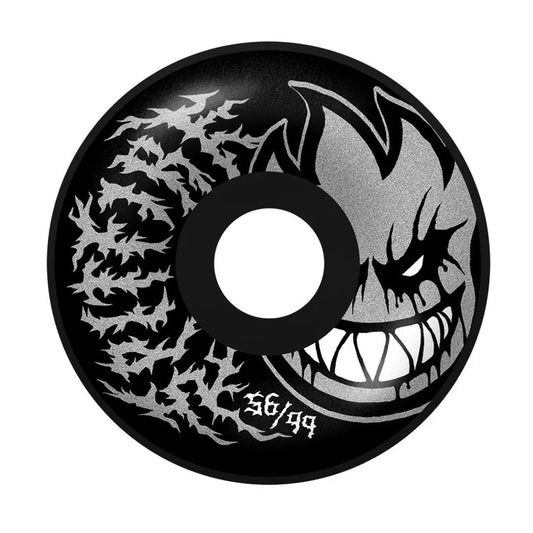 Spitfire F4 56mm Radial Full 99a Deathmask II Bighead Black Wheels