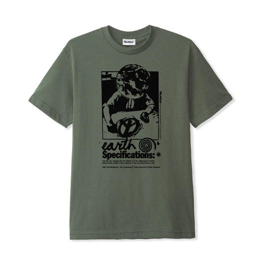 Butter Goods Earth Spec Tee (Army)