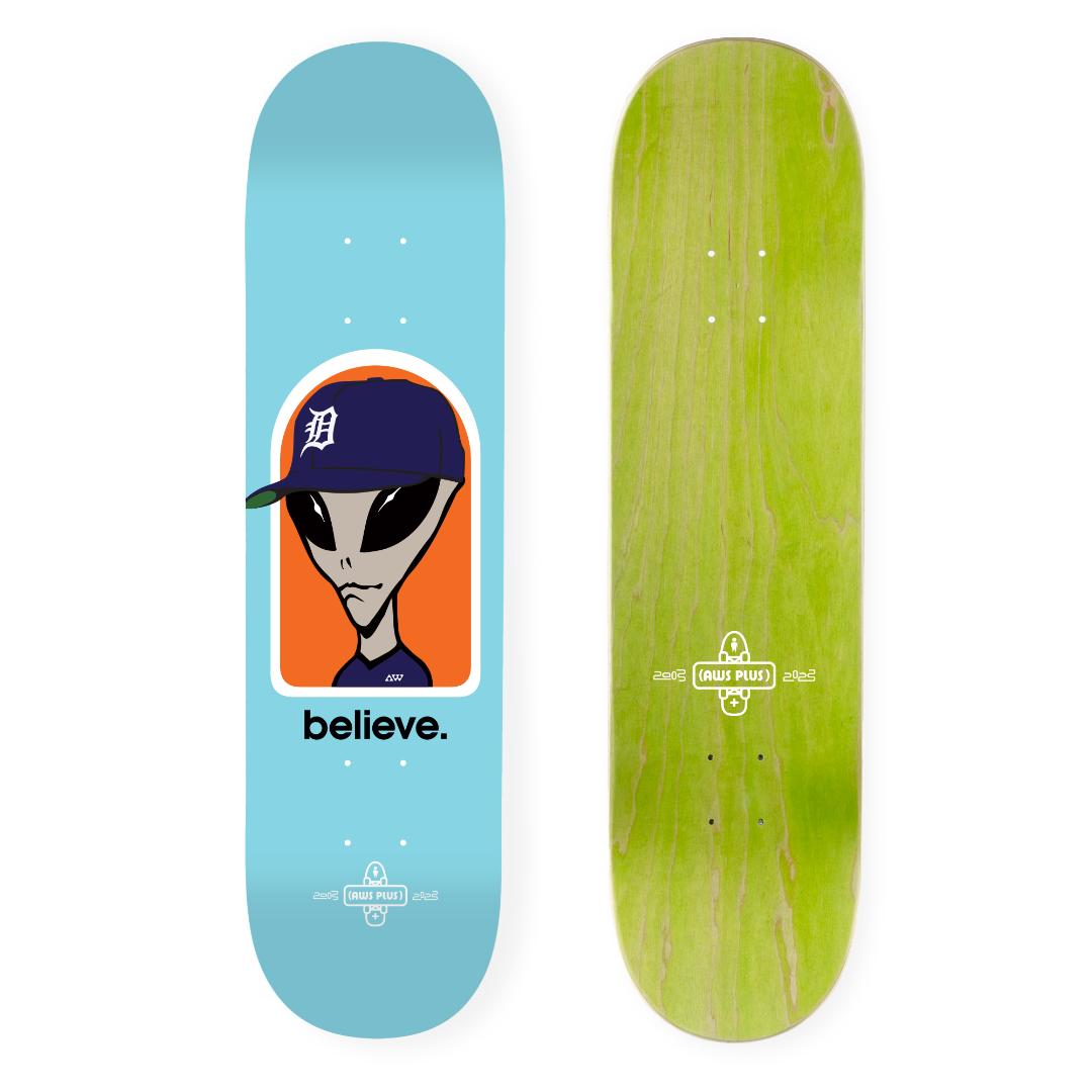 Alien Workshop x PLUS Believe Skateboard - Plus Skateboarding