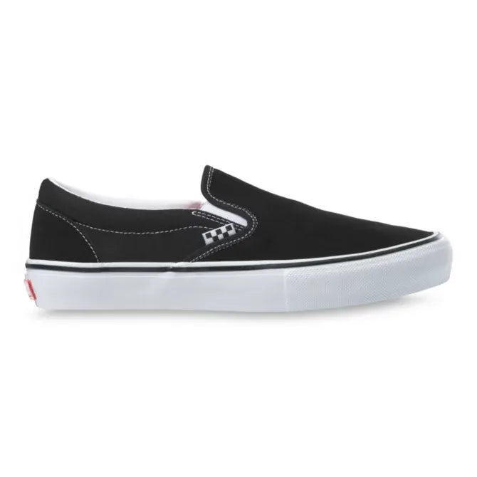 Vans Skate Slip-On (Black/White) - Plus Skateboarding