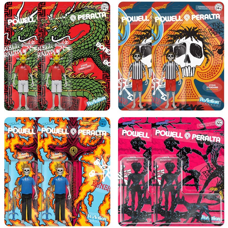 Super7 Powell Peralta Re-Action Figure Lance Mountain Color - Plus Skateboarding