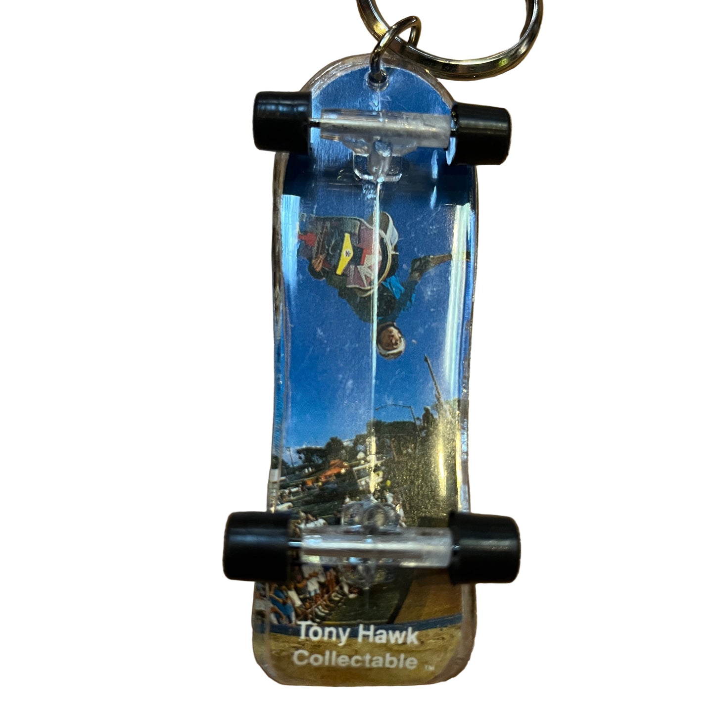 Vintage NOS Tony Hawk Fingerboard Keychain 80s - Plus Skateboarding