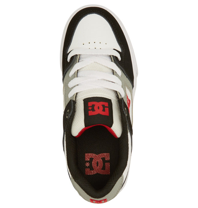 DC Pure Youth Shoes (White/Black/Red)