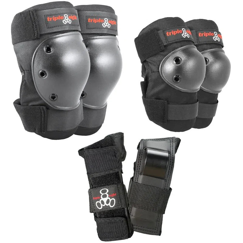 Triple 8 Pad Set 3 Pack - Plus Skateboarding
